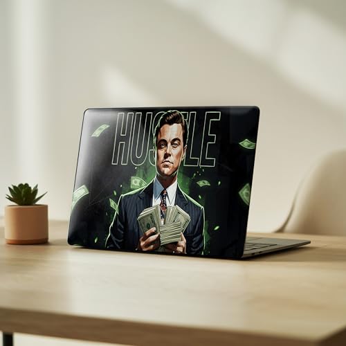 Image of NoWorries Laptop Skin for 15.6 & 14 Inch Laptop | Motivational, Superhero, Sports & Graphic Design Laptop Sticker Wrap | Premium Vinyl Laptop Cover (Leonardo Hustle, 15 x10inches)
