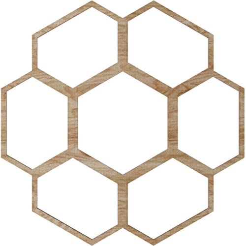 Image of Ekena Millwork 20 inchOD x 8 1 /2 inchID x 1 /4 inchT Florin Wood Fretwork Pierced Ceiling Medallion, Red Oak