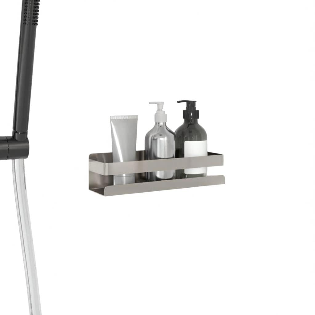 Mensola for doccia da 23 cm, in acciaio inossidabile 304 spazzolato, senza foratura
