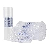 Air Cushion Film, Inflatable Air Bubble Bags Roll 15.8 inchX490feet Small Air Bubbles for Packaging Used with Air Cushion Machine, Shipping Supplies Packaging Materials for Packing Fragile Items