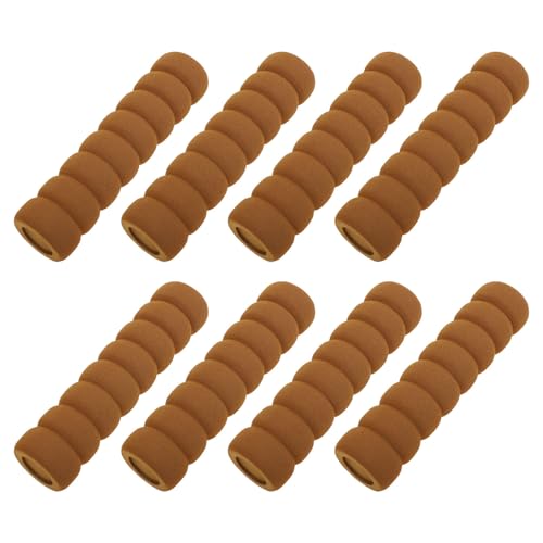Beavorty Protector Café para Puerta de Anticolisión de Eva Manija Color Antiestático y Amortiguador de Impactos, 8 Piezas para Seguridad Protección Hogar para Bebés