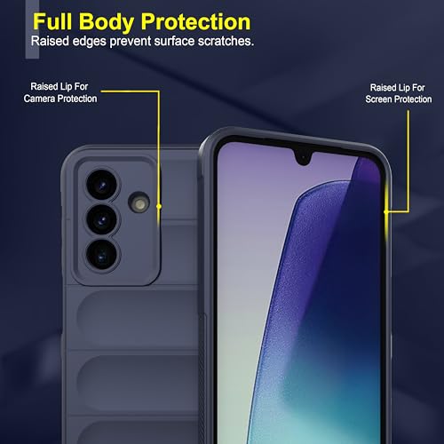 Image of Zapcase Back Case Cover for Samsung Galaxy A26 5G | Compatible for Samsung Galaxy A26 5G Back Cover | Liquid Silicon Magic Case with Camera Protection | Sapphire