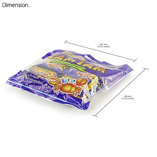 Snek Ku Malaysia Tam Tam Crab Flavour MiMi Prawn Flavour Snack Food Biscuit Biskut Tea Time Biskuat Halal 200g x 1 Pack (Crab Flavour)