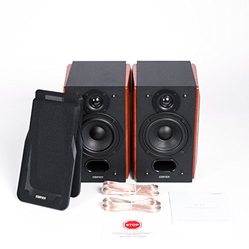Image of Edifier P17 Passive Bookshelf Speakers with High Frequency Response, Enhance bass Response with The 4 inch bass Driver, Solid Built MDF Enclosure, Includes Wall-Mount Bracket