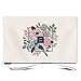 Casa TV Copertura 24-65 Pollici Simpatico Cartone Animato Animale,proteggi Schermo Televisivo A Prova Di Polvere Per LED LCD,Durevole Copertura Antipolvere Ttelevisivo Pa(Color:Flowers 1,Size:60inch)