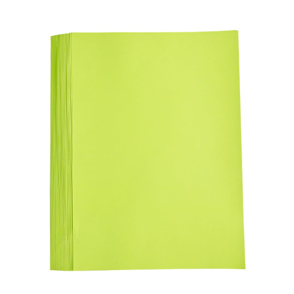 50 Sheets A4 Colored Copy Paper, 70g Double Sided Printer Paper for Printing Invitations Crafts Making, Fluorescent Green โ image 1