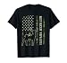 Best Buckin' Papa Camo American Flag Deer Hunting T-Shirt