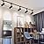 BRIVOLART 6 Pack LED Track Lighting Heads Compatible with Single Circuit H Type Track Lighting Ceiling Spotlight 7W Wall Art Lighting 24° Black Tracking Spotlight Fixtures for Kitchen (3000K)