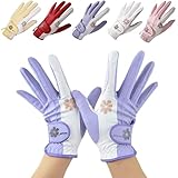 Baestappy Ladies Women's Golf Gloves Both Hands,Non-Slip Wet Hot Cool Grip Golf Gloves Elastic Fabric Breathable,Left Right Handed rain hot Golf Accessories