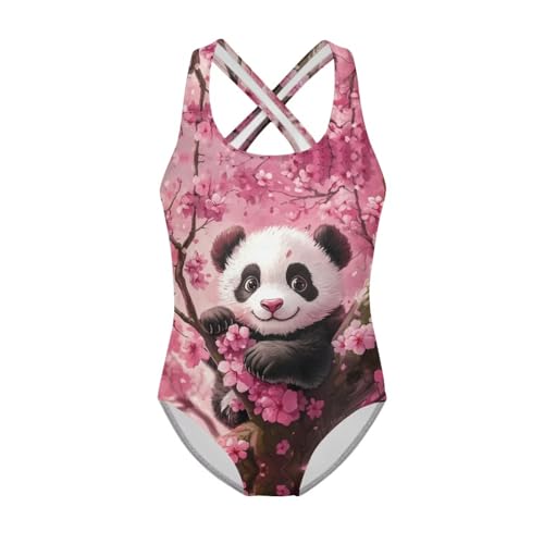 Image of JEOCODY Swimsuit for Girls One Piece Bathing Suit for Teens Crossback Hawaiian Beach Swimwear