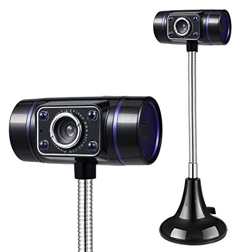 AGGJ 垂直ウェブカメラ、HDウェブカメラドライブフリーUSBインターフェース、デジタルマイク補助光を搭載したコンピュータのカメラ
