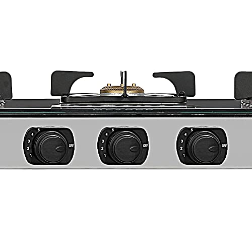Faber Gas Stove 3 Burner Glass Cooktop (Cooktop Supreme Plus C 3BB) Manual Ignition, Black - Image 6