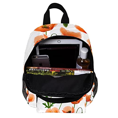Sac à dos enfants floral orange 30,5 cm pour garçons et filles