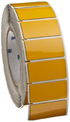 Etiqueta autoadhesiva amarilla brillante B-593 de poliéster para un marcaje industrial visible