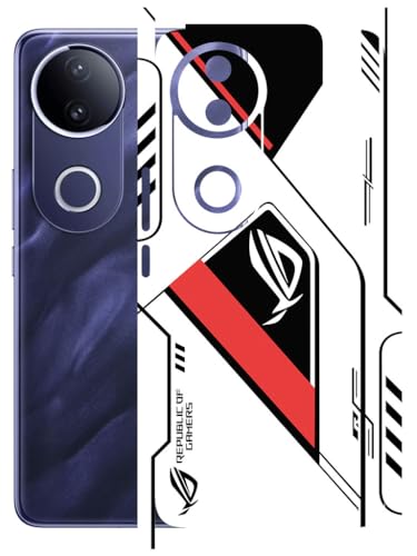 Image of AtOdds - Full Body Back Screen Guard Protector Film - Lamination Wrap Skin Sticker Compatible with VIVO T4R (5G) | Scratchproof Matte Finish (RogRed)