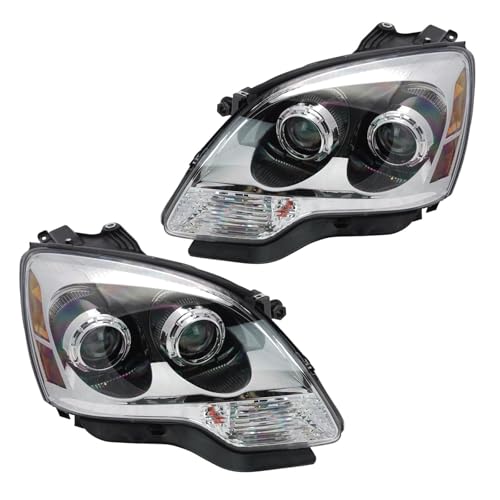 Headlight Assembly Set Headlights Driver & Passenger Side Compatible with 2008-2012 GMC Acadia GM2502358 GM2503358