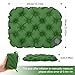HADEEONG Inflatable Seat Cushion, Lightweight Travel Seat Cushion Camping Air Sitting Pad, Waterproof Air Cushion Travel Cushion for Climbing Hiking Office Airplane Car Stadium Seat, Green
