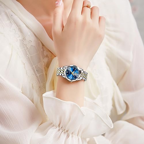 OLEVS Women's Wrist Watches, Small Wrist Stainless Steel Watch for Women, Fashion Dress Analog Quartz Ladies Watch4