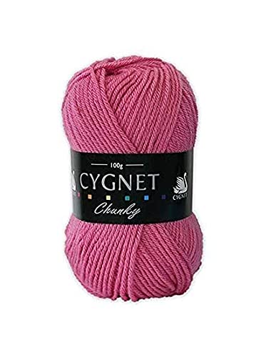 Cygnet Chunky Knitting Yarn 100g Acrylic 813 Pink