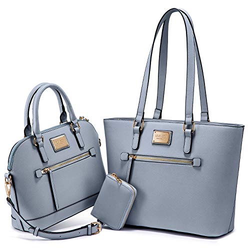 Purses for Women Fashion Handbags Tote Bag Shoulder Bags Top Handle Satchel Purse Set 3pcs Pale Blue Purses for Women Fashion Handbags Tote Bag Shoulder Bags Top Handle Satchel Purse Set 3pcs Pale Blue