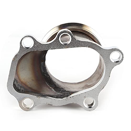 Flangia del Tubo di Scarico del Turbo, Adattatore in Acciaio Inossidabile a 5 Bulloni da 2,5 Pollici Flangia del Tubo di Scarico del Turbo Adatta per Alloggiamenti delle Turbine GT25 GT28 T25 T28