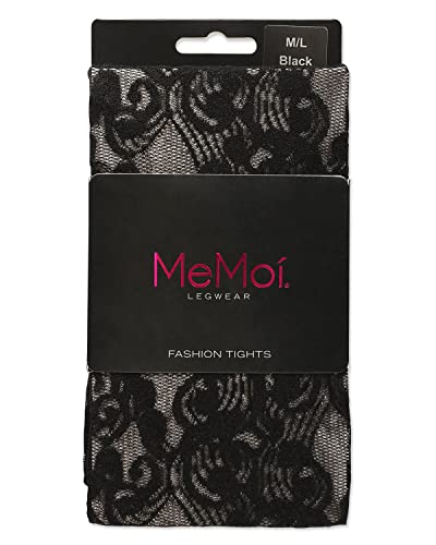 MeMoi Women's Elegant Swirl Sheer Tights3