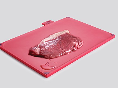 Joseph Joseph Index Plastic Cutting Board Set With Storage Case Color-Coded Dishwasher-Safe Non-Slip, Large, Silver (60134) #TOP2