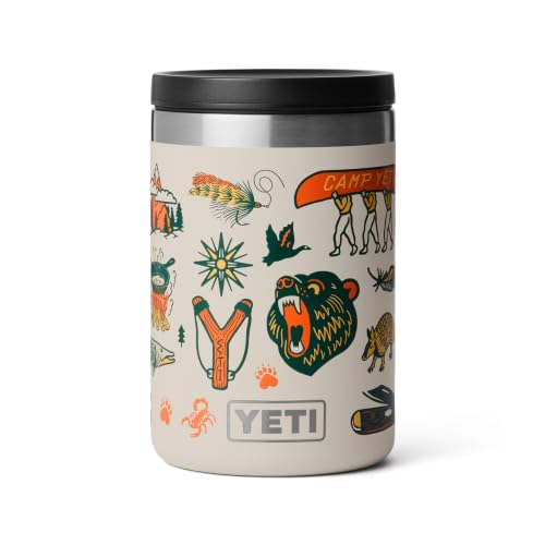 Image of YETI Rambler 16 oz Food Jar, Vacuum Insulated, Stainless Steel, With Airtight Lid, Cape Summer Camp