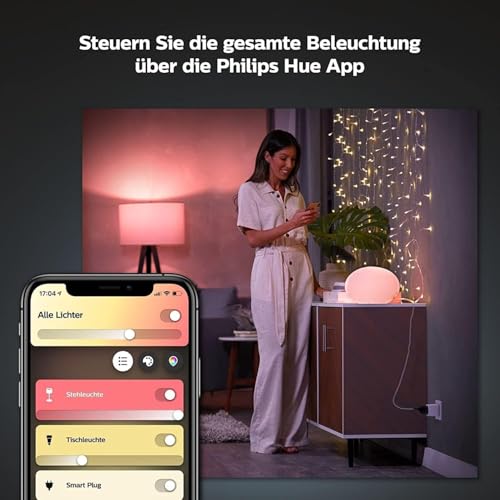 3er Pack Philips Hue Smart Plug weiß, smarte Steckdose, kompatibel mit Amazon Alexa (Echo, Echo Dot), 8,4 x 5,1 x 5,1 cm