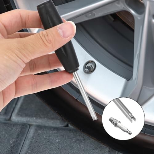 Image of Nogeqi 2 Pcs Valve Core Removal Tool, Tire Valve Stem Tool for Bicycle Car Motorcycle Repair Install Accessory, Guard Against Over or Under Torquing