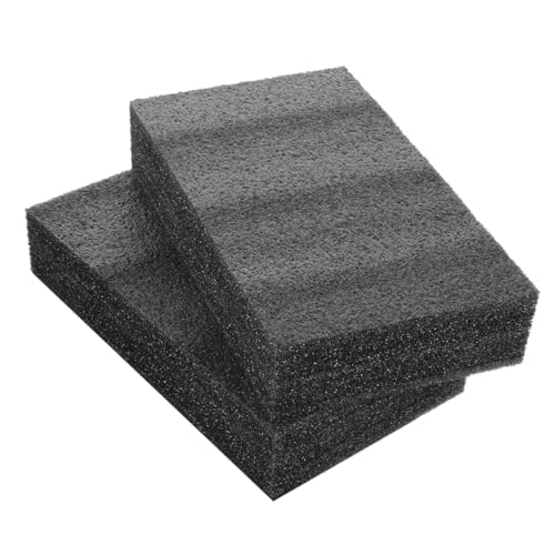 Homoyoyo Packing Foam Insert Sheets 2pcs Black Cuttable Foam Inserts 25x15x5cm Cushioning Liner for Toolboxes Cases and Craft Packaging