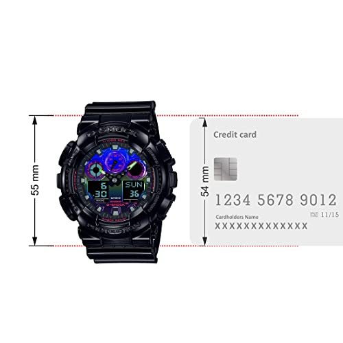 Casio Men Resin G-Shock AnalogDigital Black Dial Ga-100Rgb-1Adr (G1365), Band Color-Black - Image 7
