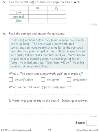 KS2 English 10-Minute Weekly Workouts - Year 5