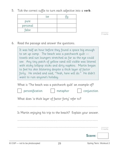 KS2 English 10-Minute Weekly Workouts - Year 5