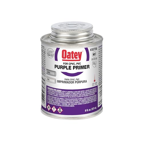 Oatey 30756 Purple Primer, 8 oz, 8 Fluid Ounces