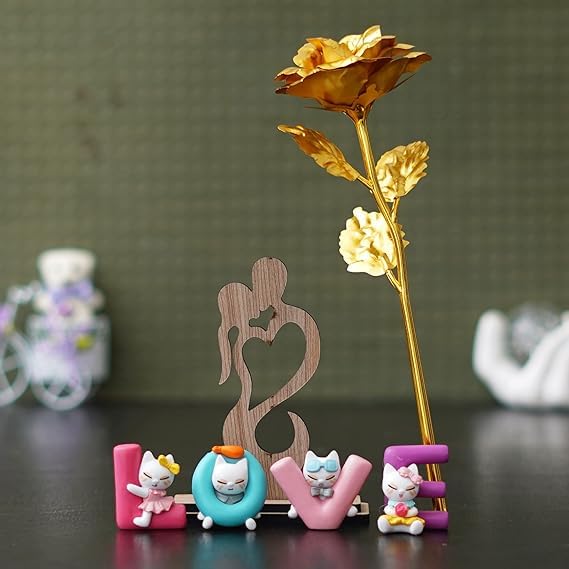 Cadeau de Saint-Valentin unique : offrez la rose dorée symbole de votre amour pur