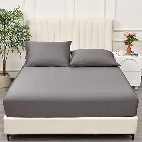 PHF Bamboo Cooling Fitted Sheet Queen Size Cover