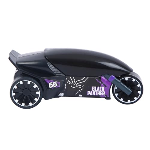 Image of SKOODLE Marvel Pull-Back Rider Bike for Kids (3+) | Black Panther Edition | Marvel-Inspired Toy Bikes | Sturdy Construction with Pull-Back Action | Black | Boosts Motor Skills & Imaginative Play
