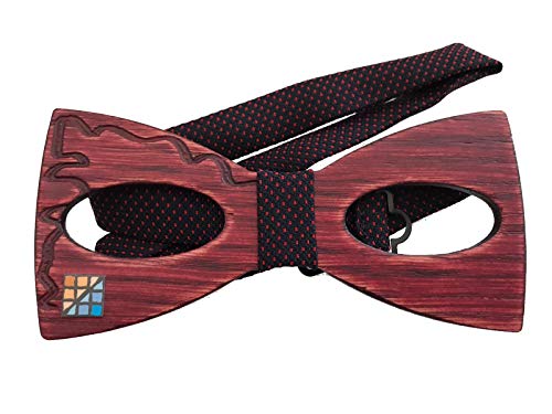 Noeud papillon en bois Rouge Rossocerchio pour s'habiller chic sans effort