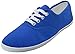 Produktbild Easy USA - Damen-Schnürschuh aus Leinen mit gepolsterter Innensohle., Blau (königsblau), 42 EU