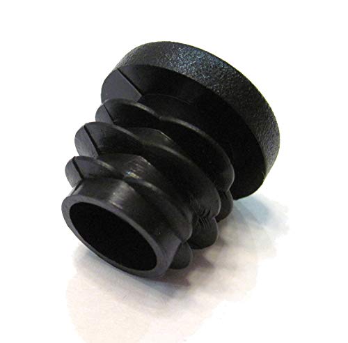 Image of 3 /4 Inch Round Plastic End Cap (for Hole Size from 9 /16 to 5 /8 inches), Furniture Finishing Plug (Black, 16pcs)