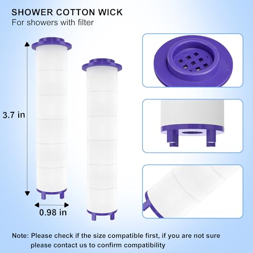 12 Pieces Hydro Jet Shower Head Filter, High Pressure Handheld Vortex Turbo Fan Shower Heads Filter by Tnnluku - Image 2