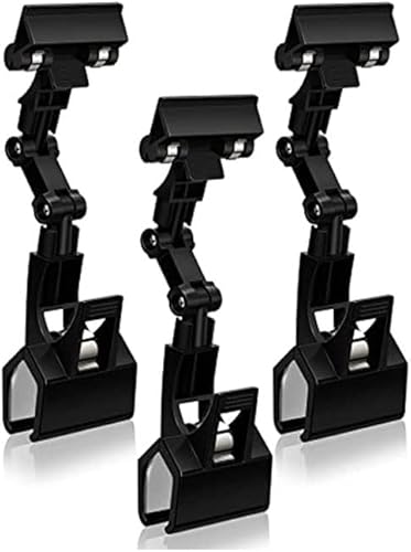 3 clips para letreros con clip, soporte de papel para mesa, soporte de papel con clip para soporte de papel, monitor de computadora, práctico