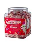 Smarties Candy Bulk Rolls Original Flavor - Gluten &amp; Vegan Free - Classic Sweetness From Family Owned Company Since 1949, Peanut &amp; Dairy Free - Perfect Halloween Candy - 46 oz, 180 Count Jar