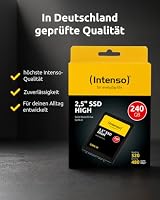 Intenso Interne 2,5" SSD SATA III High, 120 GB, 520 MB/Sekunden, Schwarz – Ansicht 8