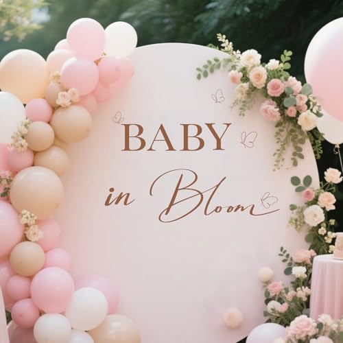 Baby in Bloom Baby Shower Stickers decorativos miniatura 4