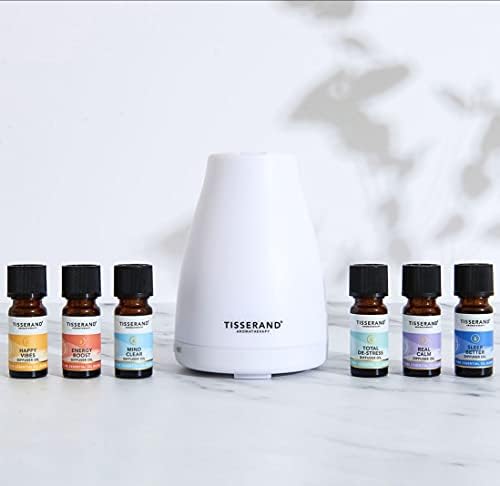 Tisserand Aromatherapy | Aroma Spa Diffuser | For Use With Essential Oils | Mood Lighting | 5 Hours Ultra-Quiet Continuous Mist | 100ml Capacity
