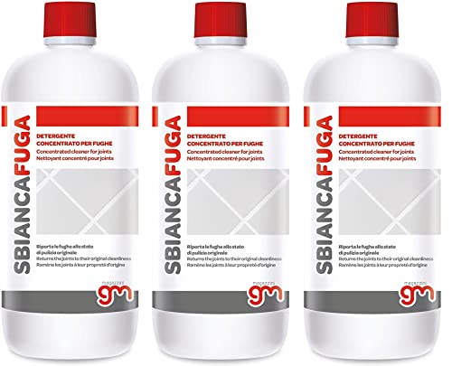 Magazzini GM SBIANCAFUGA,Detergente concentrato ideale per la pulizia delle fughe di pavimenti e rivestimenti.Rimuove sporco, annerimenti e muffe dalle intersezioni, 1 Lt (3)