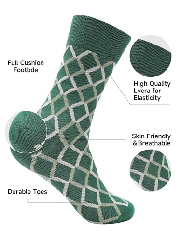Mens Lightweight Dress Socks Combed Cotton Quick Dry Anti Odor Size 8-13 Dress Socks for Men2
