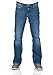 Produktbild MUSTANG Herren Jeans Hose Oregon Bootcut Männer Jeanshose Denim Stretch Baumwolle Blau Schwarz W30 W31 W32 W33 W34 W36 W38 W40, Größe:W 32 L 34, Farbe:Medium Blue (1006280-702)